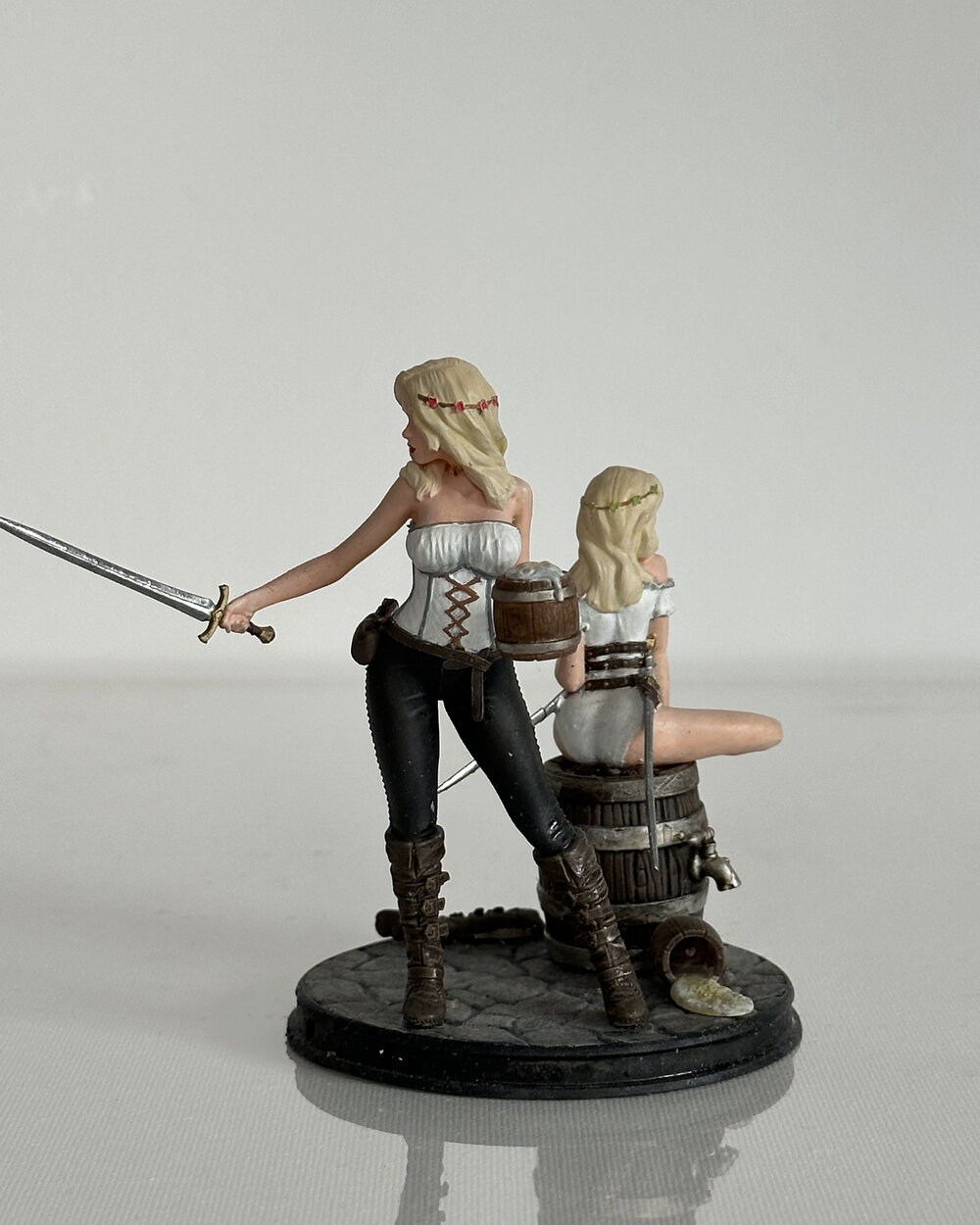 Painted miniature — tavern scene